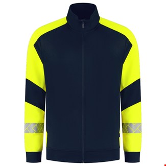 Tricorp Sweatvest Reflective Redefined 306104 Ink/Yellow - maat M