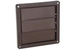 Nedco lamellenrooster - 3 lamellen - 160 x 160 mm - bruin - 62500502