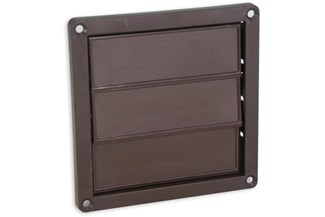 Nedco lamellenrooster - 3 lamellen - 160 x 160 mm - bruin - 62500502