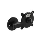 Intersteel toilet-/badkamersluiting - George - 8 mm - met tekst "vrij/bezet" - zwart