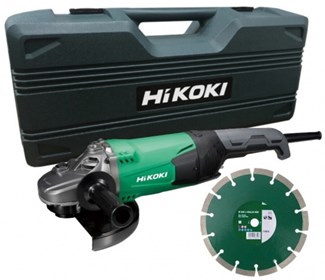HiKOKI haakse slijpmachine - G23SW2WWZ - ∅230mm - 2200W - in koffer + diamantzaagblad