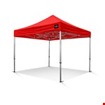 Grizzly werktent - GO-WORK 40 - 3x3 m - alum. frame smalle voet - rood