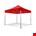 Grizzly werktent - GO-WORK 40 - 3x3 m - alum. frame smalle voet - rood