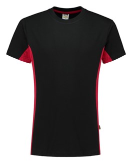 Tricorp T-Shirt Bicolor - 102004 - zwart/rood - maat XXL