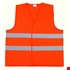 Opsial veiligheidsvest - 2 strepen - high visibility - oranje - maat L