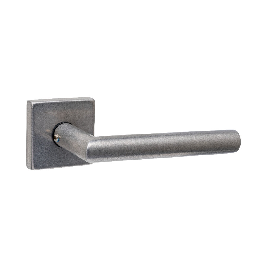 Intersteel Deurkruk Jura met rozet 53x53x10mm RVS getrommeld