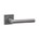 Intersteel Deurkruk Jura met rozet 53x53x10mm RVS getrommeld