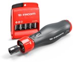 Facom ATPA4V.J12APB E-PROTWIST elektrische schroevendraaierset [12-delig] USB-C oplaadbaar - Phillips®, Pozidriv®, Torx®
