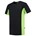 Tricorp T-shirt Bi-Color - Workwear - 102002 - zwart/limoen groen - maat XL