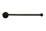 Dauby toiletrolhouder enkel - Pure Plus - verouderd ijzer zwart - 350 mm - rechts