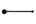 Dauby toiletrolhouder enkel - Pure Plus - verouderd ijzer zwart - 350 mm - rechts