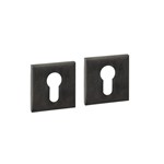 Intersteel Cilinderrozetten verdekt 53x53x6mm PVD Antraciet
