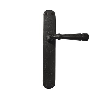 Dauby deurkruk op schild - Pure PH1830 / P40 - verouderd ijzer zwart - blind