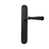 Dauby deurkruk op schild - Pure PH1830 / P40 - verouderd ijzer zwart - blind