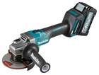 Makita haakse accu slijpmachine - GA008GM201 - 40V Max - 125mm - 2x4.0 Ah accu en lader- met vastzetschakelaar - in Mbox