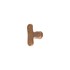 Dauby meubelknop - Pure PBU-37 - ruw brons - 37 mm