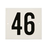 Besbo huisnummerplaat - Nr. 46 - aluminium