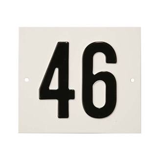 Besbo huisnummerplaat - Nr. 46 - aluminium