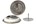 Nedco ventielrooster - voor diameter 125 mm -  RVS - met klemmen