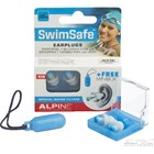 Alpine SwimSafe oorplugs - in cassette blauw/wit