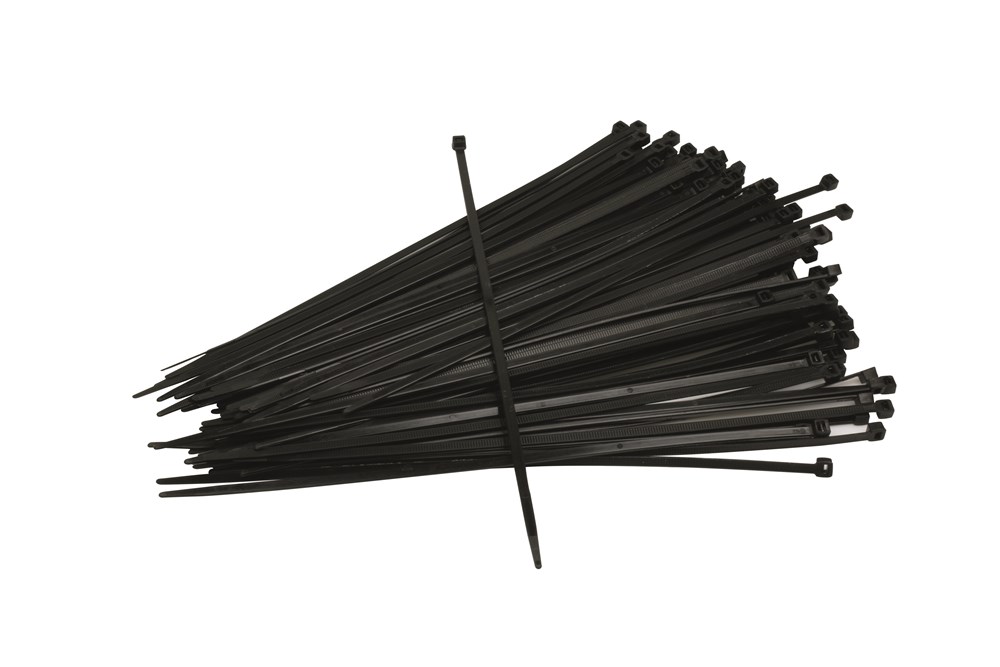 Ivana bundelbandjes - zwart - 7.6 x 540 mm - 100 stuks