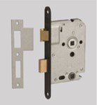 Nemef vrij- en bezetslot - WC63/8 mm - doornmaat 50 mm - 1264/3 - zwart gelakt