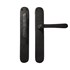 Dauby deurkruk op schild - Pure PHTL"T+L" / P40 - verouderd ijzer zwart - blind