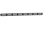 Nedco plintrooster - vlak - 400x20mm - zwart - aluminium
