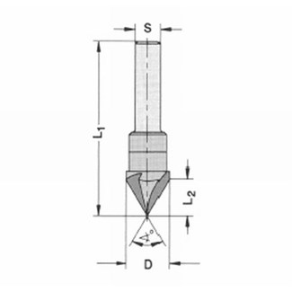 JSO-TR v-groeffrees - 14mm - 60graden - HWM ws8 z=3 - 24543-5-14060