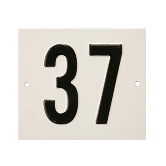 Besbo huisnummerplaat - Nr. 37 - aluminium