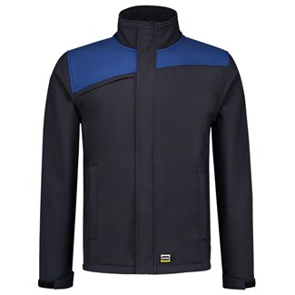 Tricorp softshell jas - Naden - bicolor - marine blauw/koningsblauw - L - 402021