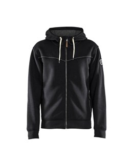 Blåkläder 4933 Hoodie met rits gevoerd zwart - maat S