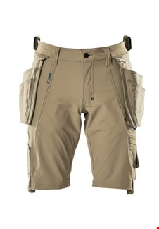Mascot Advanced short - 17149-311 - afritsbare spijkerzakken - kaki - maat C54