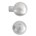 Dauby meubelknop - Pure PT-25 - mat wit brons - 25 mm