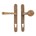 Dauby veiligheidsbeslag knop/kruk - Pure TOP + PH1830 - ruw brons - profielcilinder 92 mm