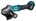 Makita haakse accu slijpmachine - GA037GZ04 - 40V Max - 180mm - excl. accu en lader - met veiligheidsschakelaar - in doos