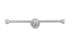 Dauby toiletrolhouder dubbel - Pure Plus - mat wit brons - 300 mm