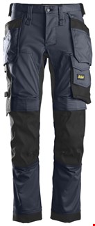 Snickers Workwear 6241 Stretch Werkbroek met holsterzakken blauw/zwart - maat 52