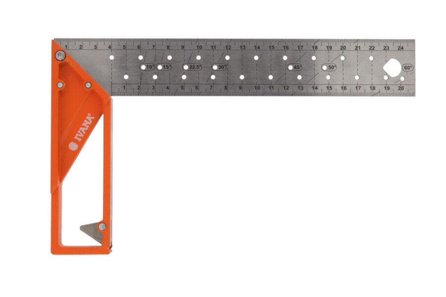 Ivana 56684 schrijfhaak 25cm met RVS liniaal