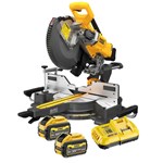 DeWALT DCS781X2-QW 54V XR verstekzaagset 305mm incl. 2 accu's