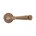 Dauby deurkruk met rozet - Pure PH1830 / 50 - ruw brons  