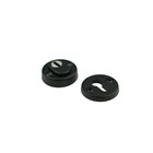 AMI veiligheids cilinderrozetten rond - SKG*** met kerntrekbeveiliging - deurdikte 38/42mm - zwart - 739705