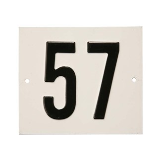 Besbo huisnummerplaat - Nr.    57                     - aluminium 
