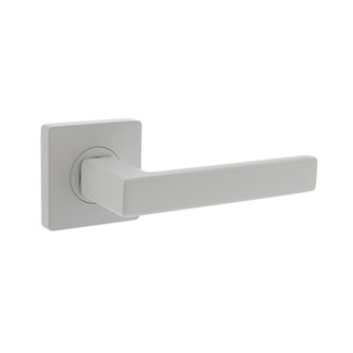 Intersteel deurkruk op vierkant rozet - Hera - wit