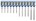 Ivana hamerboor  - SDS-Plus Cross - Goldline - 4 snijvlakken - 10 x 455/390 mm