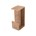 Dauby schuifdeurkom - Pure PRSD - ruw brons - 40x100x50 mm