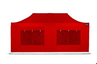 Grizzly zijwand RAAM - GO-WORK - 6 m - rood