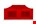 Grizzly zijwand RAAM - GO-WORK - 6 m - rood