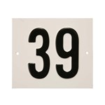 Besbo huisnummerplaat - Nr. 39 - aluminium