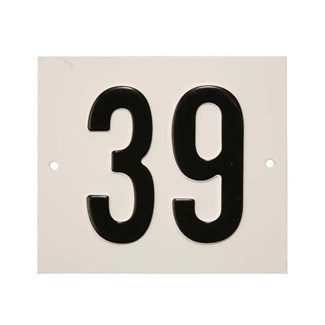 Besbo huisnummerplaat - Nr. 39 - aluminium